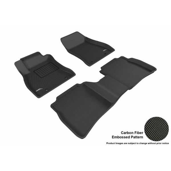 U-Ace 3D Maxpider All 2 Row Custom Fit Kagu Black Floor Mat for2013 Nissan Sentra Models L1NS07601509 - main